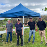 How many men to put up a gazebo?