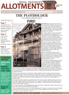 Plotholder no. 31. Spring 2009