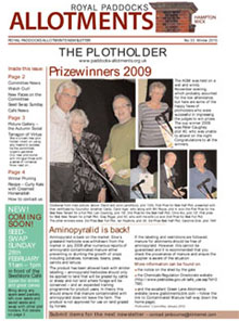 Plotholder no. 33, Winter 2009/10