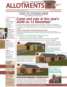Plotholder  no. 39, November 2012
