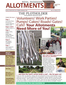 Plotholder no. 43,  February 2015