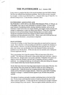 Plotholder no. 2, October 1998