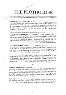 Plotholder no. 5, October 1999