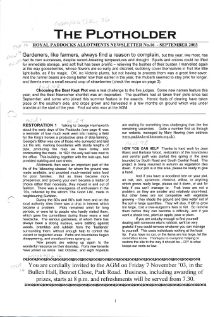 Plotholder no. 16, September 2003