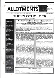Plotholder no. 26, April 2007