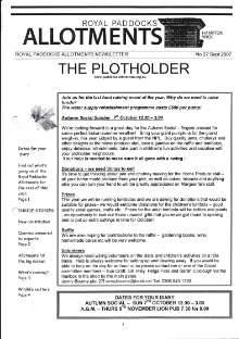 Plotholder no. 27, September 2007